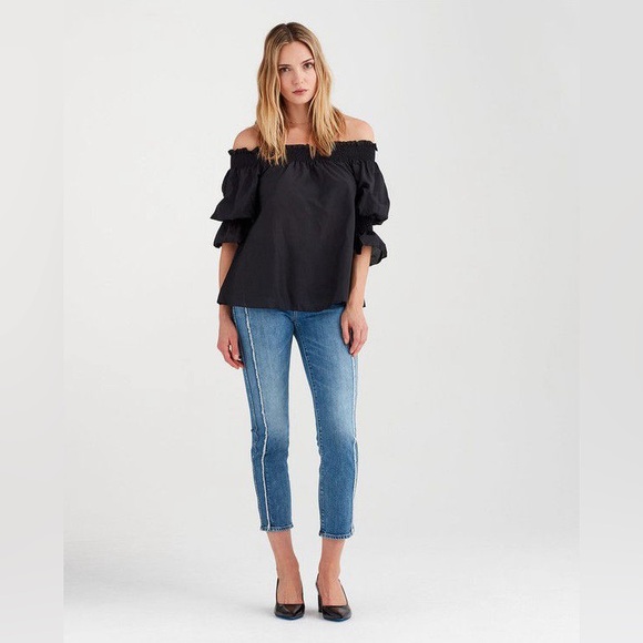 7 For All Mankind Tops - 7 For All Mankind Elegant Black Blouse